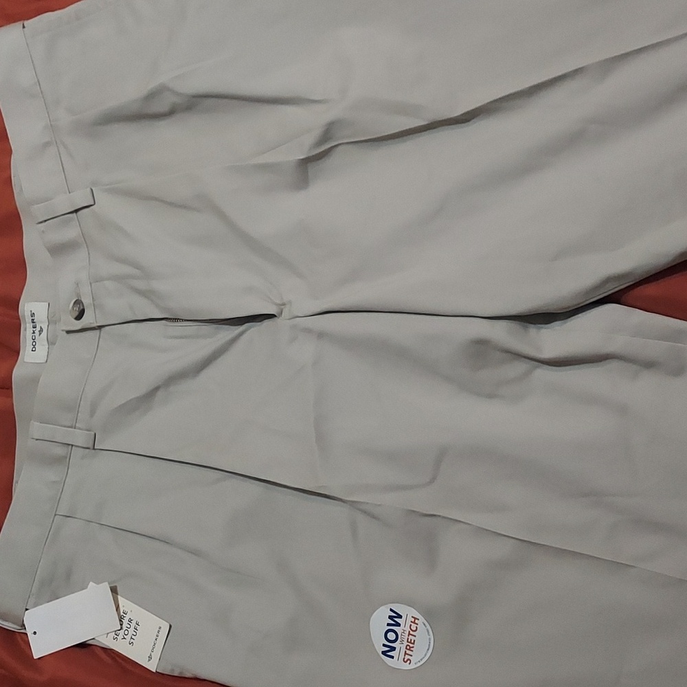 Dockers Big & Tall Pleated Khaki Dress Pants